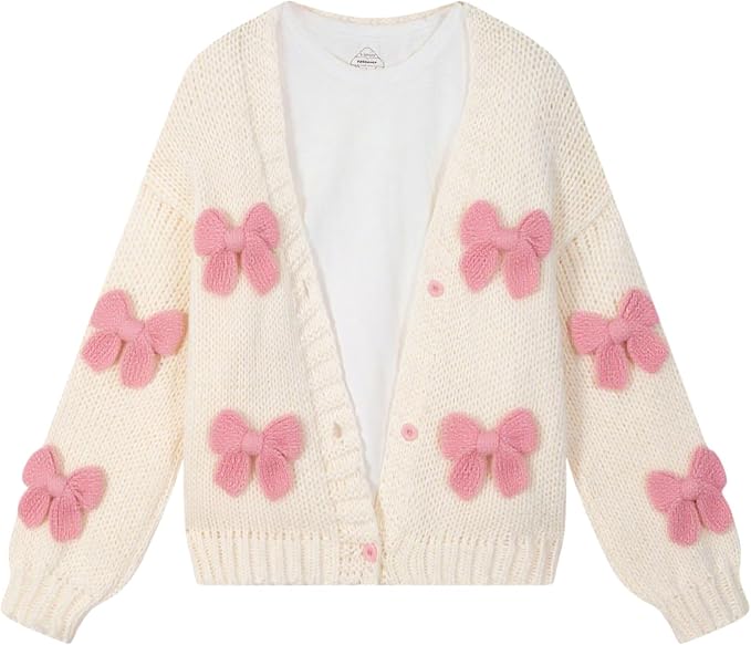 FindThy Kawaii Strawberry Embroidered Cardigan